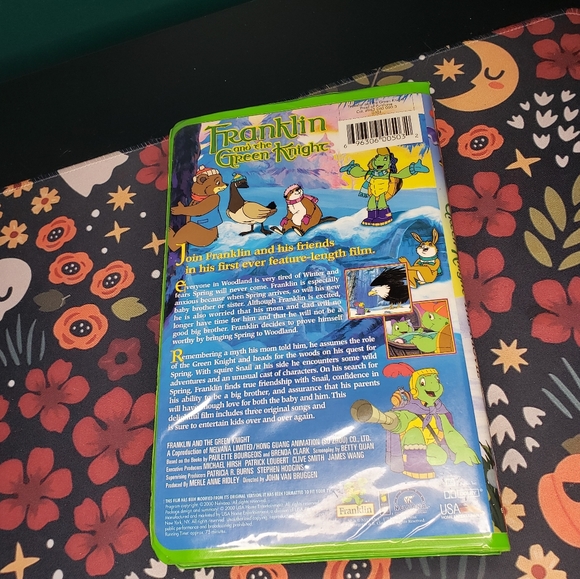 Franklin and the Green Night The Movie VHS 90s Nickelodeon Turtle - Picture 2 of 3
